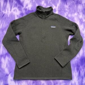 Patagonia womens black quarter zip fleece